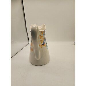 Pink Farval Pitcher Hand Painted Made In Portugal Large Floral